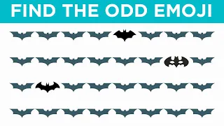 Find The Odd Emoji Out batman emblem #76 - Difficult level by Kani