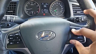 Change temperature parameter in Hyundai Elantra car dashboard