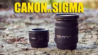 Sigma 17-50mm f/2.8 Ex vs. Canon 50mm f1.8 II VIDEO TEST