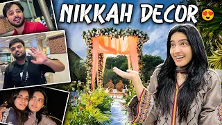 NIKKAH KA DECOR DONE HOGYA 🥰 | Alia Bhatt Ka Dress Kisko Chaye 😅 | Aroob Sad Hogae 🥹