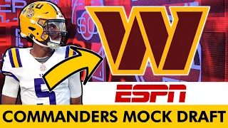 Commanders Mock Draft: ESPN 7-Round Mock Draft Reaction Ft. Jayden Daniels & Darius Robinson