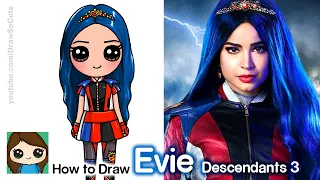 How to Draw Evie | Disney Descendants 3