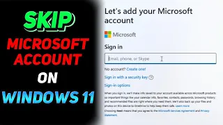 How to Skip Microsoft Sign In Windows 11 Setup (Tutorial)