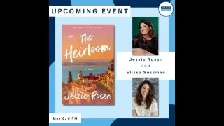 Author event! Jessie Rosen with Elissa Sussman at Zibby's Bookshop