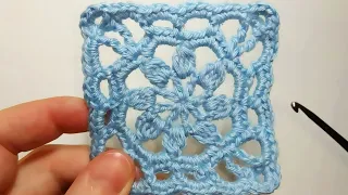 🔷Beautiful simple Granny Square crochet