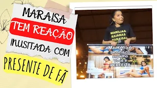 Maraisa Tem Reação Inusitada ao ver presente que fã fez com fotos dela