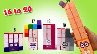 Let's Build Numberblocks 16 to 20 Building Blocks Set of 60 by CBeebies || Keith's Toy Box