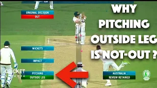 WHY PITCHING OUTSIDE LEG IS NOT OUT #euphoriacricket