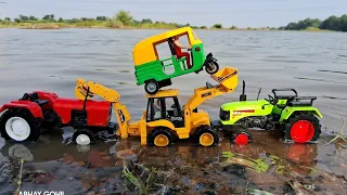 Accident -JCB | Rickshaw | Dumper | Tractor | Tipper Truck | Cartoon | Hyva Truck | Mahindra |