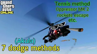 GTA Online How to dodge rockets with helicopter (Akula) - 🎾 Tennis method, Oppressor MK 2 escape etc