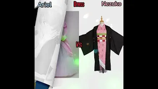 Ariel 🧜‍♀️Vs Nezuko 🌸 | #shorts #edit