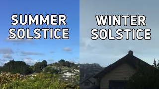 Summer Solstice vs Winter Solstice Difference in New Zealand (Timelapse Comparison)