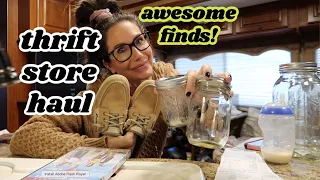 THRIFT STORE HAUL!!! AWESOME FINDS & HOW MUCH I SPENT $$$