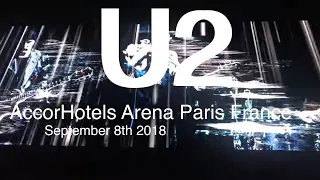 U2 Live Full Concert 4K @ AccorHotels Arena Paris France September 8th 2018