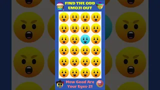 Find the Odd Emoji Out | Shorts 21 | Emoji Puzzle Quiz | Spot the difference | How Good Are Your Eye