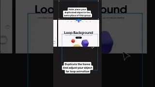 ⚡ Looped background animation in Figma
