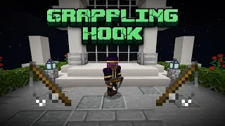 Simple Grappling Hook With Only Commands! (Minecraft Bedrock Tutorial)