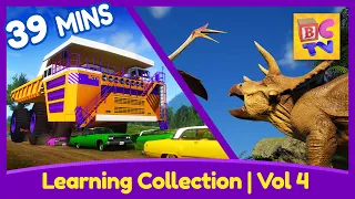 Learning Collection for Kids | Vol 4 | Counting, Patterns, Dinosaurs and More!