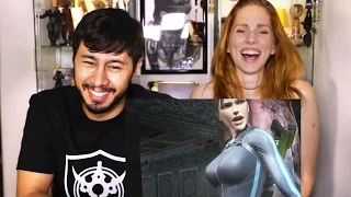 HONEST GAME TRAILERS TOMB RAIDER | Reaction by Jaby & Bre!