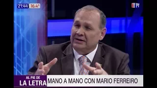 Mario Ferreiro en una entrevista para 'Al Pie de la Letra'