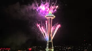 Seattle New Years 2013 Fireworks w/ music (Jan 1, 2013)