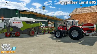 Spreading Lime. Harvesting Sorghum. Fertilizing Grass Fields🔸Farming Simulator 22🔸Angeliter Land #05