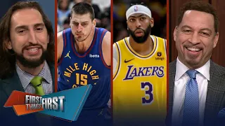 AD's disappearance concerning, LeBron's minutes to be limited, Jokić respect | FIRST THINGS FIRST