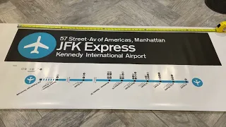 Rollsign unrolled: JFK Express 1980s Side Rollsign (NYC Subway BMT/IND)