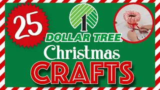 25 EASY DOLLAR TREE Christmas Crafts!🎄5-Min DIYs that are CHEAP & SIMPLE! Christmas 2023