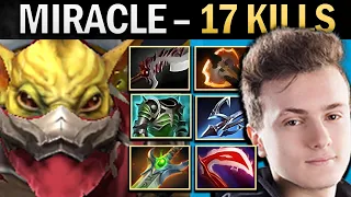 Bounty Hunter Dota Gameplay Miracle with 17 Kills and Battlefury