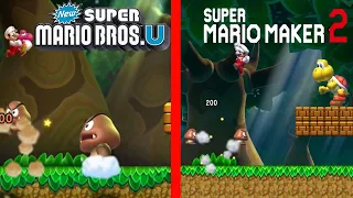 Recreating New Super Mario Bros. U's 5-1 in Super Mario Maker 2 (NSMBU Style)