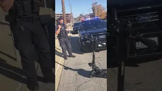 Pulled over by COP on VSETT 10+ scooter #policethepolice