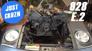 Porsche 928 Complete Engine Removal