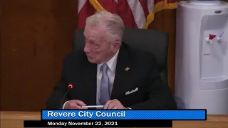 Revere City Council Meeting (11/22/21)