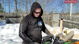 Тест аккумуляторной пилы Greenworks GC82CS25