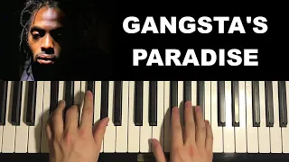 Coolio - Gangsta's Paradise (Piano Tutorial Lesson)