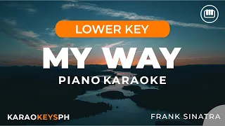My Way - Frank Sinatra (Lower Key - Piano Karaoke)