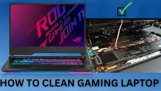Asus ROG Strix G513IH  Disassembly, how to fix fan cleaning and thermal paste replacement in Hindi