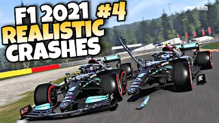 F1 2021 REALISTIC CRASHES #4