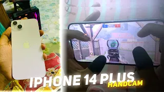 IPHONE 14 PLUS  BGMI HANDCAM❤️  | 4 Fingers + Gyroscope | BGMI//PUBG HANDCAM |