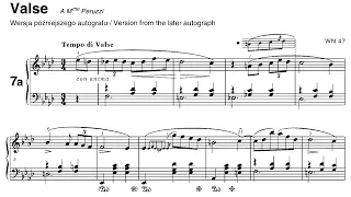 Chopin Waltz op. 69 n. 1, WN 47 (4 different versions)