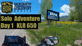 Utah BDR solo adventure day 1 of 4 - KLR 650