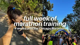 Full Week of Marathon Training | 4 Weeks Until Chicago Marathon!