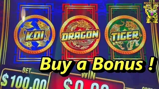 ★WHAT HAPPENS IF I USE FREE PLAY TO BUY A BONUS GAME ?★COIN TRIO / BANK BUSTER  Slot☆栗スロ / Yaamava'