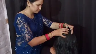 hair oiling massage with pressure point/how to grow hair fast/oil massage for ha...