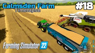 Wheat Harvest, Straw baling & feeding the cows | Calmsden Farm #18 | Farming Simulator 22