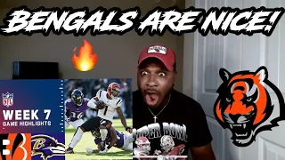 The Bengals BLEW OUT The Ravens! Bengals vs. Ravens Week 7 Highlights | NFL 2021 REACTION