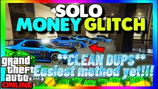 GTA V Online - *SOLO* Car Duplication Glitch - Easiest Method To Get CLEAN DUPS!!!