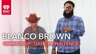 Blanco Brown Teaches Ellie Lee How To "Cowboy Boogie" In "The Git Up" Dance Challenge!