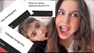 MERHABA YOUTUBE !! ARDAYLA SORU CEVAP / ELANIN FOTOSU?????